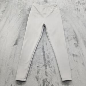 Soft.Clouds Leggings Womens S Light Gray Fleece Lined Full-Length Warm Winter